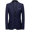 Costumes pour hommes Blazers Violet Rouge Bleu Ciel Rose Jaune Vert Blazer Pour Hommes Slim Fit Casual Un Bouton Blazer Manteaux Formel Costume De Mariage Vestes 230829