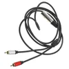 Microphones Connector Wire 3 Pin Microphone Speaker Audio Cable Cord Power Sound Converter