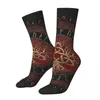 Calzini da uomo Hip Hop Retro Albero della vita Crazy Viking Unisex Street Style Stampato senza cuciture Divertente novità Happy Crew Sock Boys Regalo