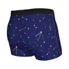 Caleçons étoiles la nuit hommes Boxer slips le respirant drôle haute qualité imprimé Shorts cadeaux d'anniversaire