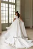Stedelijke sexy jurken elegante applicaties een schouder bruiloft split een lijn bruid gow met strik lange trein jurk vestidos 230828