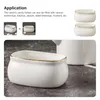 Storage Bottles 2 Pcs Coffee Sugar Bowl Candy Plate Tea Bag Snack Holder Ceramics Jars Food Home Supplies Cube Dessert