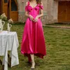 Casual Dresses Elegant Slim Sexy Dress Women's Summer Wedding French Evening Bridesmaid Dress2023