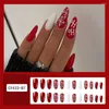 False Nails Wearable Manicure Christmas French Fake Fashion Full Cover Round Head Press On Nail Women