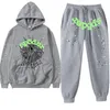 Męskie bluzy bluzy Y2K para bluza z kapturem Hip Hop Spider Web Letter Druku