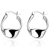 Hoop Earrings Huitan Minimalist Metal For Women Twist Shape Fancy Girls Ear Accessories Modern Fashion Circle Rings Jewelry Bulk