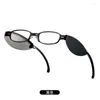 Occhiali da sole comodi mini occhiali da presbiopia pieghevoli moda ultraleggeri HD anti-lettura blu per anziani