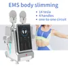 Body Slimming HI-EMT Technology ONE TO ONE CIRCUIT Abdominal Trainer EMS Body Slimming Sculpting Machine with 4 Handle
