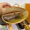 Nya designer dragna väskor för kvinnor klassisk vintage tygväska dam lyxhandväskor mode under armarna hinkar påsar med handväska