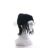 Chapeaux à bords avares Rap Reggae Bonnet froid hommes Hip Hop chapeau tricoté Dread Locks chapeau hommes serrures perruque pull chapeau mode Punk bonnets pour hommes J230829