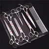 Scissors Shears 7" Professional Pet Dog Stainless Steel Thinning Cutting Dogs Cats Grooming Hair Trimming Tools Z3003 230828