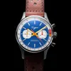 Armbandsur Sugess Watch Mens 1963 Pilotkronograf Mekaniska armbandsur Seagull ST19 Rörelse Swanneck Sapphire Crystal Racing Leather 230828