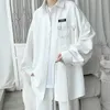 Camicie eleganti da uomo 2023 Hip Hop Streetwear Catena manica lunga Harajuku Tendenza Moda Donna coreana Camicia oversize di grandi dimensioni 5XL 230828