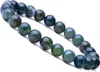 WRCXSTONE Natural 8mm Gorgeous Semi-Precious Gemstones Healing Crystal Stretch Beaded Bracelet Unisex