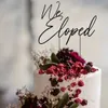 Other Event Party Supplies Personalized Wedding Cake Topper Custom Script Mr and Mrs Cake Toppers for Birthday Anniversary Decorate your wedding cake 230828