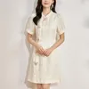 Vestidos de festa estilo chinês vintage para mulheres 2023 verão elegante manga curta borboleta impressão roupas femininas cheongsam vestido a linha