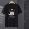 Womens Designer Clothing Luxury Fashion Shirts Kort ärm T-shirt för mäns extra stora lösa avslappnade halvärmar sommar plus vikt plus fet man