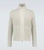 Men Sweater Designer European and American Style Autumn and Winter Loro Piana Zipped Cashmere-blend Cardigan Casual Shirt