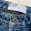 Jeans da donna Designer Pantaloni Gambe Forcella aperta Capris stretti Pantaloni in denim Aggiungi pile Addensare Caldo Jean dimagrante Pantaloni diritti Abbigliamento donna Stampa ricamata