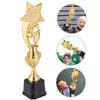 Objetos decorativos estatuetas troféu copo troféus prêmio ouro prêmios crianças estrela futebol copos plásticogolf pentastar ouro futebol basquetewinner adereços 230828