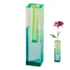 Vases Iridescent Acrylic Vase Fashion Colorful Dry Flower Arrangement Arranging Bouquets Wedding Office Kitchen 230828