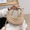 Designer Mini Jodie Strick -Hobo -Taschen Abendbeutel Handtaschen für Frauen Luxusmarke handgewebt