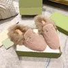 Designer Slippers Princetown Slipper Heren Schoenen Leren Muiltjes Zacht Bont Suède Fluwelen Loafers Gesp Platte Muilezel Met Doos