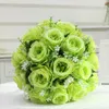 Dekorative Blumen, Hochzeit, Blumen-Wand-Arrangement, Zubehör, Seidenrose, künstliches Dekor, Eisenbogen-Hintergrund, Braut hält