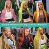 30 40インチ613ハニーブロンドBazilianTransparent 13x6 Lace Frontal Straight 13x4 Lace Front Human Hair Colored Wigs for Women