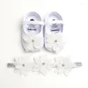 First Walkers 2023 Scarpe da bambino in cotone Flower Girls Suola morbida Primavera Estate Prewalker