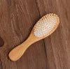 Party Favor Brosses à cheveux Soins Outils de coiffage Airbag en bois Mas Carbonisé en bois massif Coussin en bambou Brosse antistatique Peigne SN4212