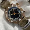 Wristwatches STEELDIVE CUSN8 Bronze Mechanical Watch SD1950S Two Crowns Desgin Chronograph Bezel 3000M Waterproof Men's Diving Wristwatch