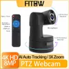 Taida 4K mise au point automatique alimenté par l'IA Webcam PTZ télécommande caméra de flux vivant Zoom 3X suivi automatique caméra vidéo de réunion en ligne HKD230825 HKD230828 HKD230828