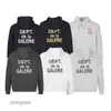 Sweater met capuchon Herenmode Gallerry Deptt Vintage Letter Print Hoodies Spatte Inkt Handgeschilderde Hoodie Trend