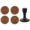 Moldes de cozimento cortadores de biscoito conjunto dos desenhos animados natal biscoito embosser molde bonito fondant selo ferramentas de bolo acessórios de cozinha artesanal