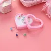 Ringen Meisjes Kinderen Meisje Kind Sieraden Verstelbare Kleine Kristallen Speeldoos Geschenk Speelgoed Pretend Dress Up Vinger Strass Kinderen