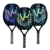 Tenis Raket Handwin 3K Holografik Plaj Tenis Raket Tam Karbon Fiber Çerçeve Feminino Kit Rude Yüzey Tedavi Başlangıç ​​230828