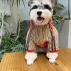 Cão de estimação casaco com capuz jaqueta outono inverno schnauzer teddy tremendo poodle impresso moletom pet filhote de cachorro gato roupas outerwear