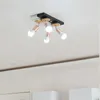 天井照明日本のモダンな長い形のトレイソリッドウッドリビングルームベッドルームランプレストラン廊下LED E27備品