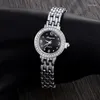 Wristwatches Watches Fashion Silver Luxury Rhinestone Watch Women Bracelet Ladies Clock Zegarek Damski