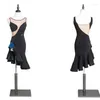 Stage Wear Women Sleeveless Latin Dance Dress Sexy Competition Salsa Cha Samba Rumba Performance Dancing Dresses SL8455