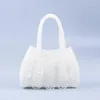 Sacs de soirée 2023 main perlée transparente tricotée vague irrégulière sac à main mode rétro perle sac pour femme tendance décontractée polyvalente