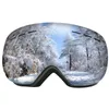 スキーゴーグルアンチフォグとサンドプルーフ男性用の大きな球状メガネ大人の登山雪230828