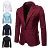 Ternos masculinos elegantes blazer masculino turndown colarinho outono inverno bonito lapela terno casaco jaqueta confortável
