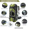 Duffel Bags Night Cat Caminhadas Mochilas 70L Camping Backpacking Packs para Homens Mulheres Leve Ao Ar Livre Viajando Sem Quadro Interno 230828