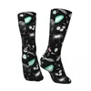 Herensokken Grappige Microbiologie Retro Harajuku Street Style Casual Patroon Crew Crazy Sock Gift Gedrukt