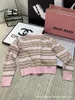 Womens Sweaters Designer Tidig Autumn New Full Jacquard Letter Sticked Cardigan Slim Fit, Stylish and Versatile