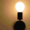 Wandlamp Landelijke Stijl Licht Ijzer Nachtkastje Decoratieve Gang Zonder Lamp (Zwart)