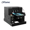 OYFAME A4 UV -skrivare XP600 Flatbädd för trätelefonfodral Glas Akryl Cylinder Printing Machine