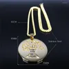 Pendant Necklaces Fashion Family Tree Of Life Stainless Steel Long Necklace Women/Men Gold Color Pendants Jewelry Cadenas Mujer NXS06